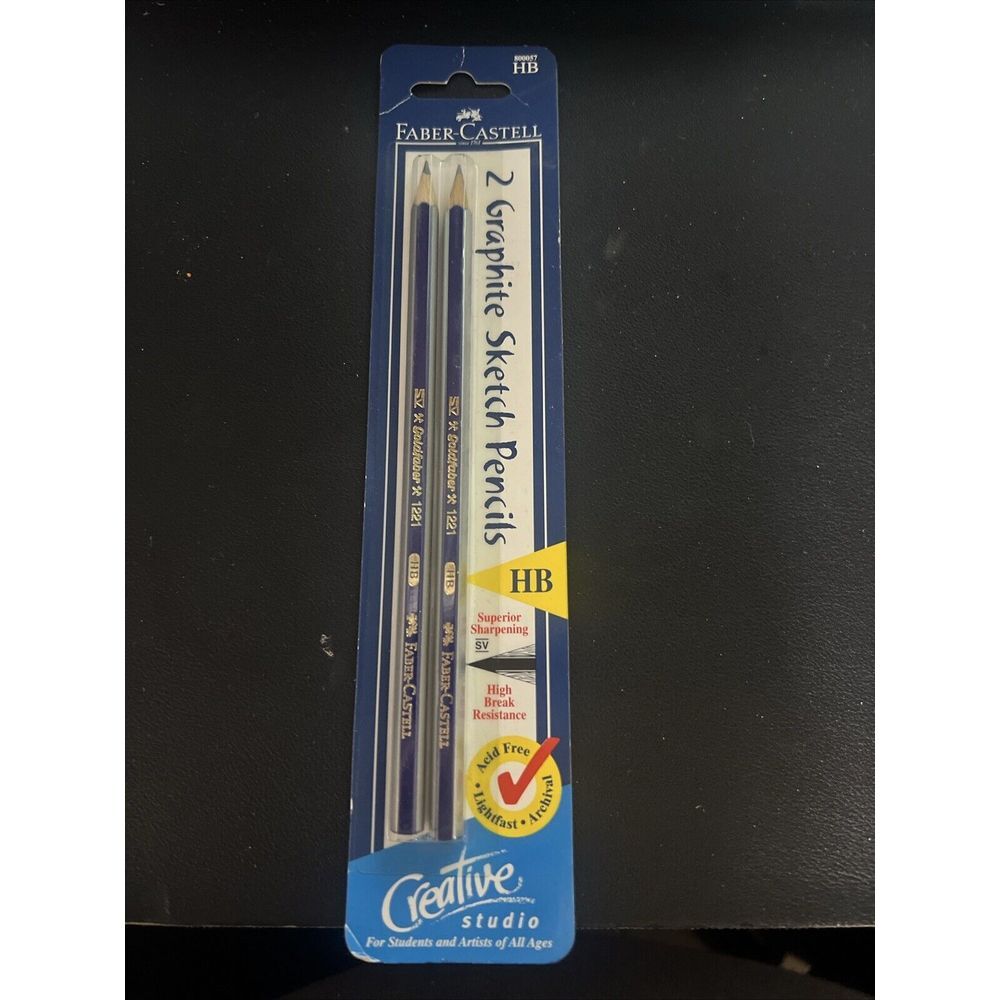 Faber Castell 2 Graphite Sketch Pencils HB 800057 Creative Studio Acid Free